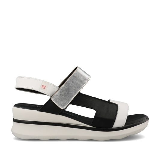 Ladies 11141 Wedge Sandal In Black