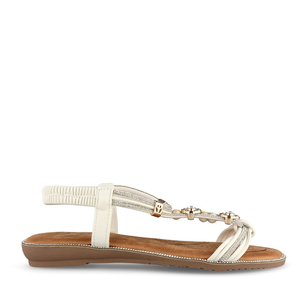 Ladies 3z9430-6 Sandal In White