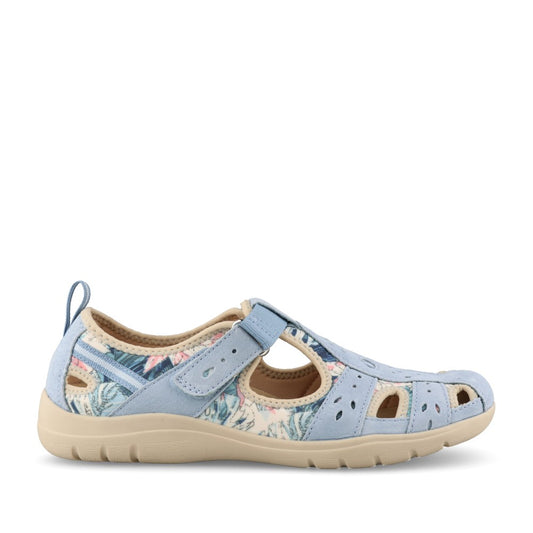 Ladies Cleveland 41560 Cut Out Shoe In Denim