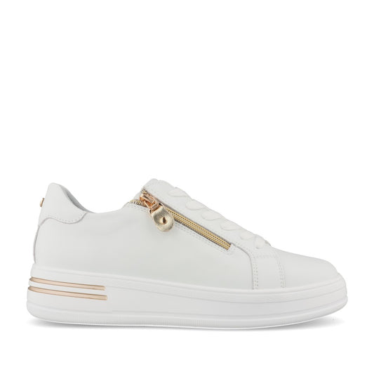 Ladies Atri Laced Trainer In White