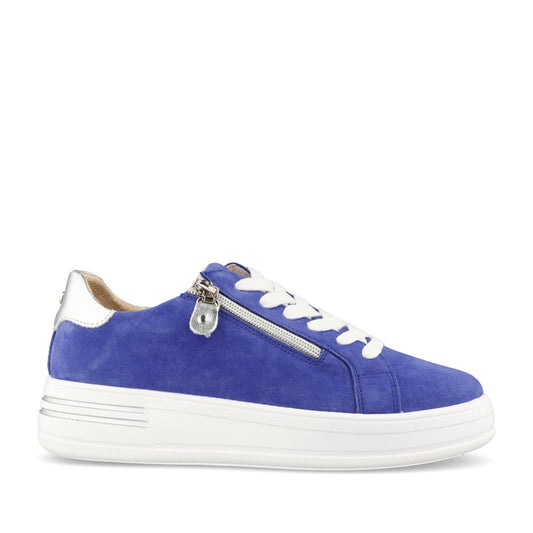 Ladies Atri Laced Trainer In Blue