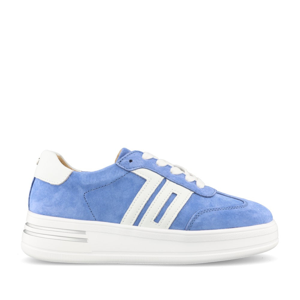 Ladies Sarno Laced Trainer In Blue