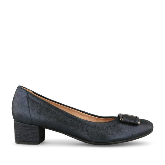 Ladies 5632 Low Heel Court Shoe For Ladies In Navy