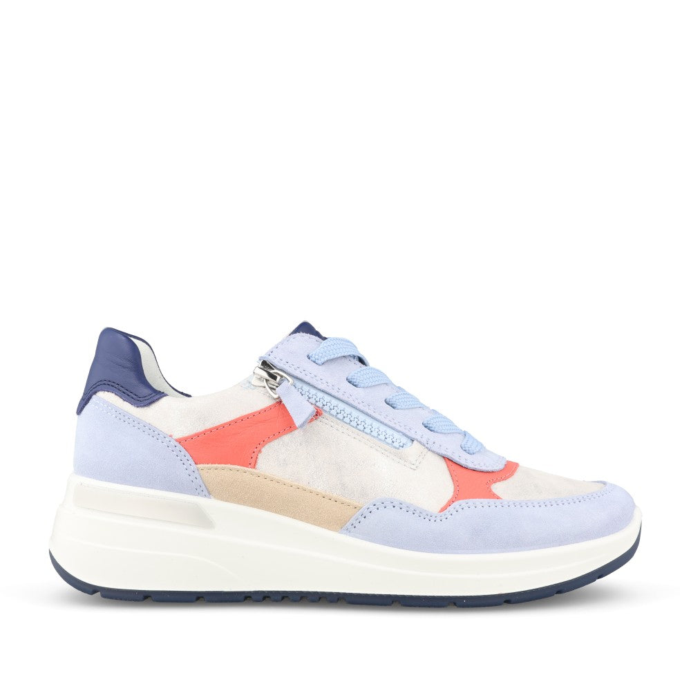 Ladies 12-57702 Garda Laced Trainer In Multi-colour