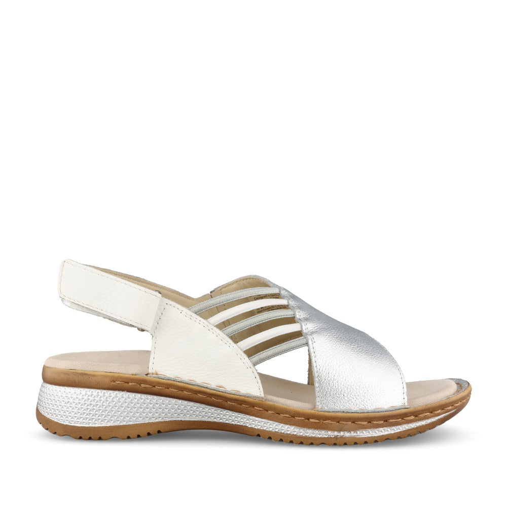 Ladies 12-29012 Hawaii 2.0 Velcro Sandal In Metallic