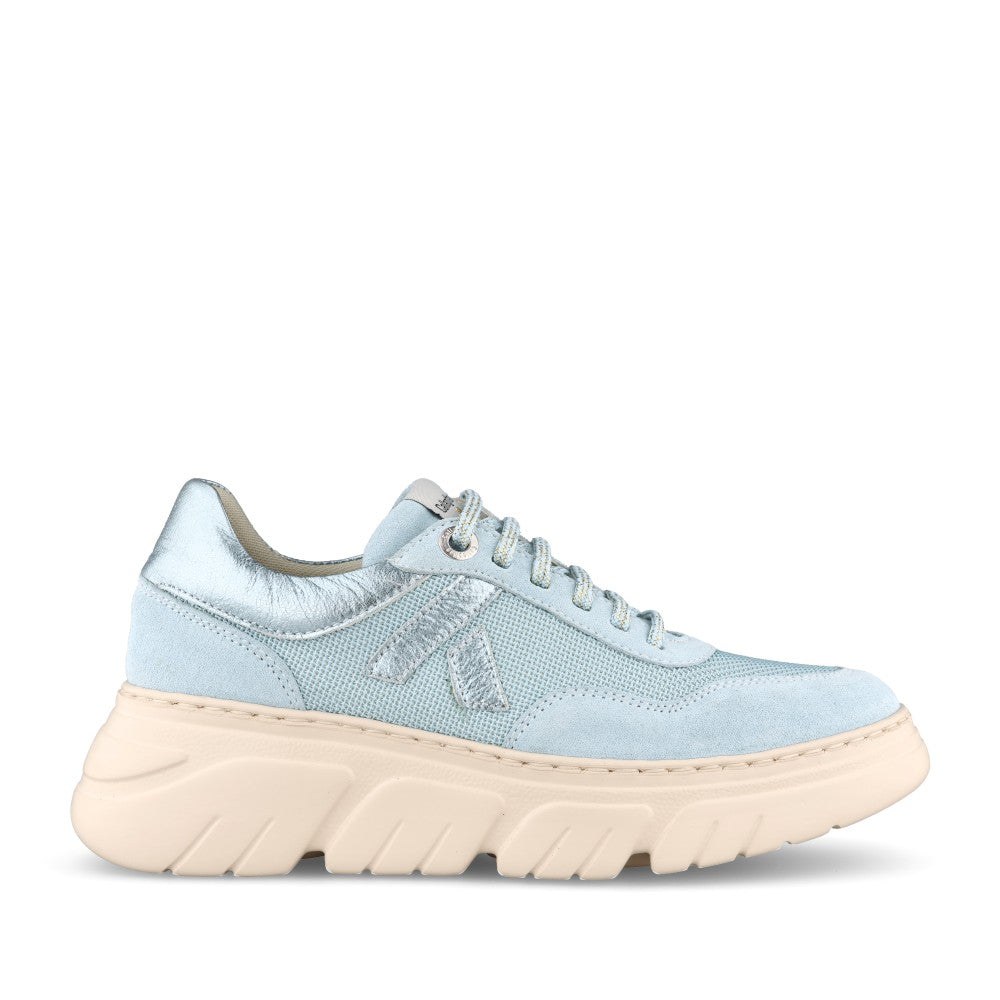 Ladies 51816 Laced Trainer In Blue