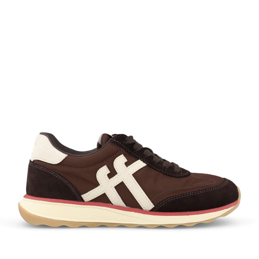 Ladies A5p-e16 Retro-q Ff Sneakers In Choco