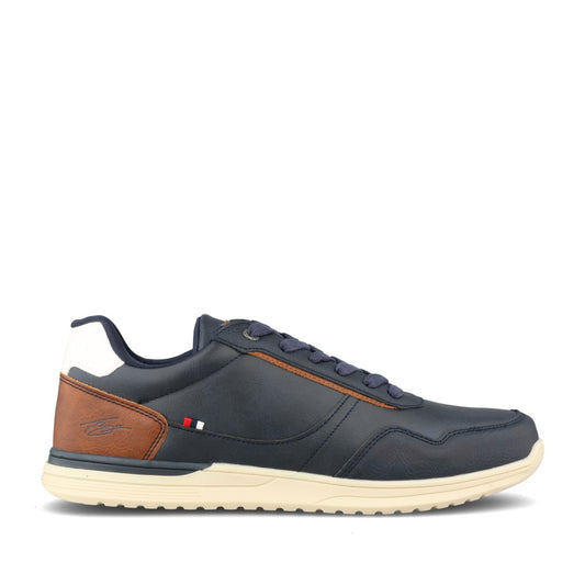 Mens Twenty Four Laced Trainer In Navy