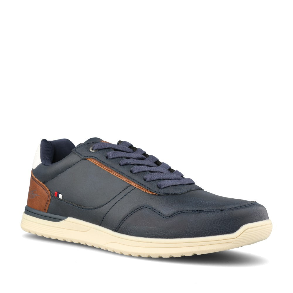 Mens Twenty Four Laced Trainer In Navy