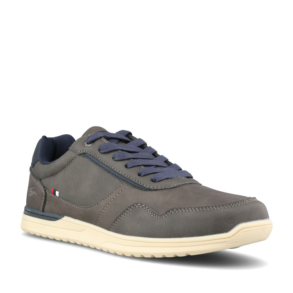 Mens Twenty Four Laced Trainer In Grey