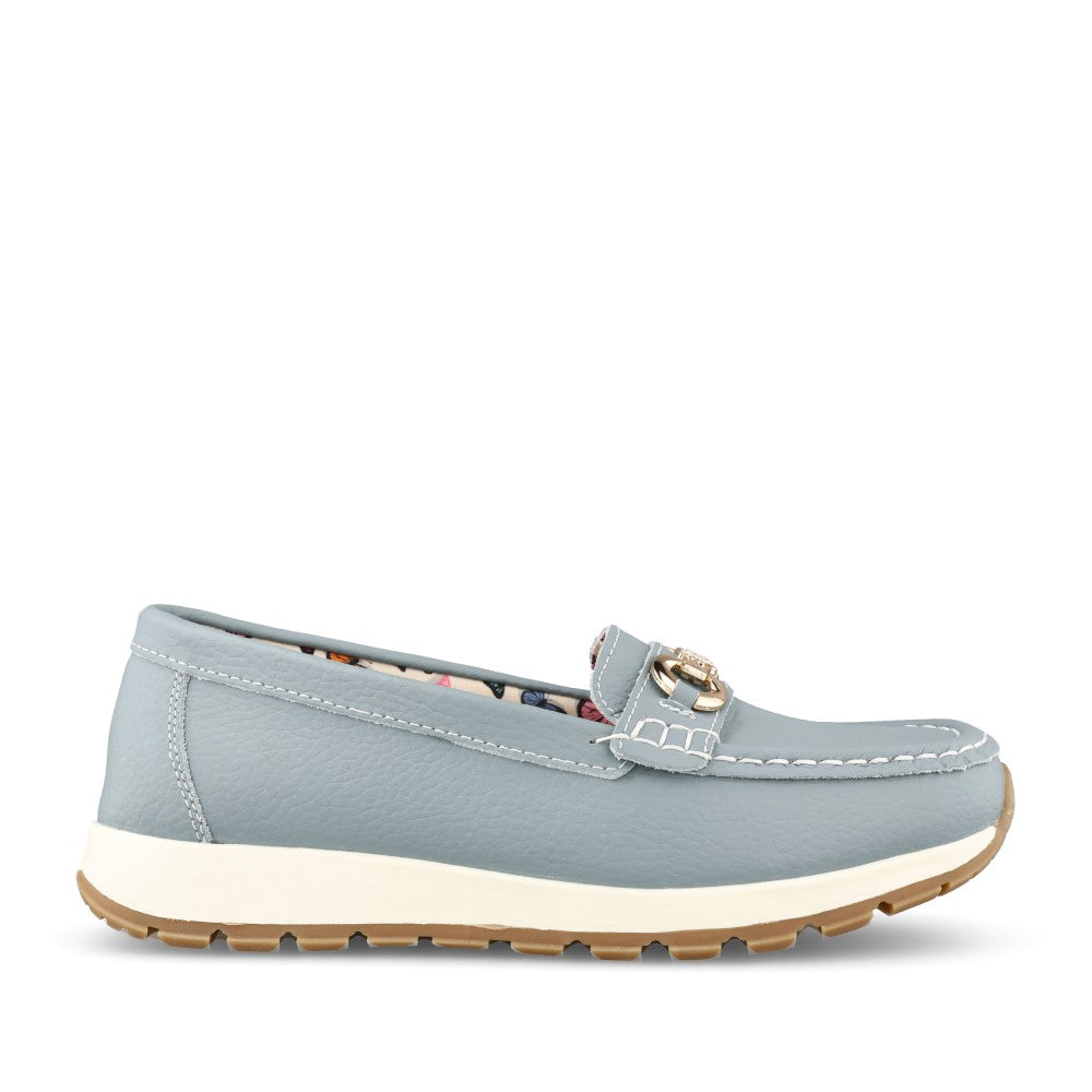 Ladies Casablanca Slip-on Shoe In Light Blue