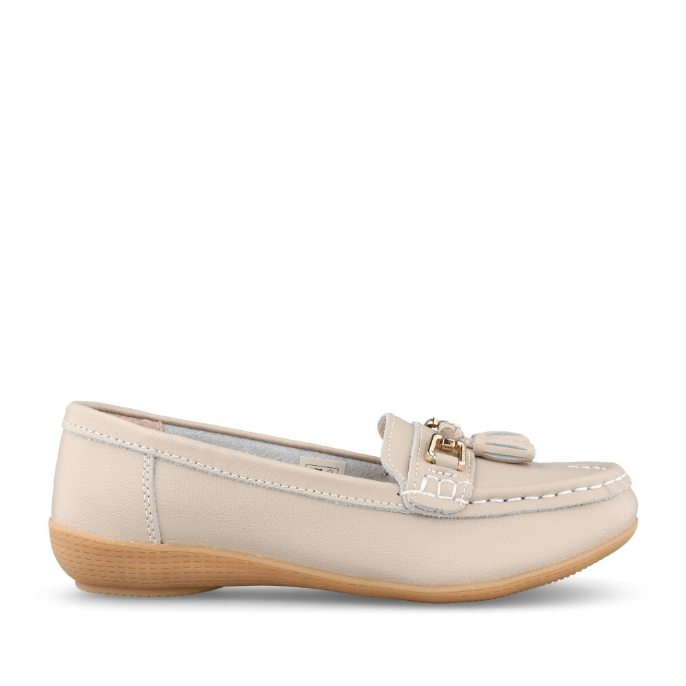 Ladies Nautical Slip-on Shoe In Smoke