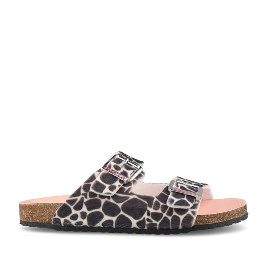 Girls 883103 Double Strap Mule In Animal