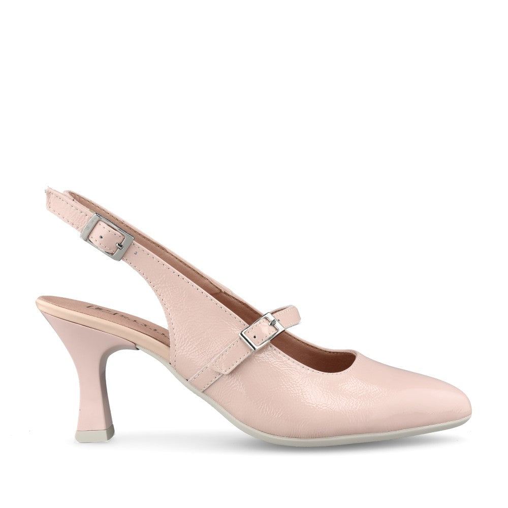 Ladies 11190 Medium Heel Court Shoe In Nude