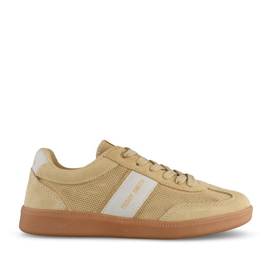 Ladies 120521 Laced Trainer In Yellow