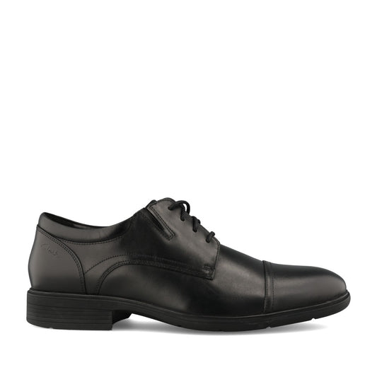 Mens Steadwell Cap Leather G-fit Shoe In Blk Leather