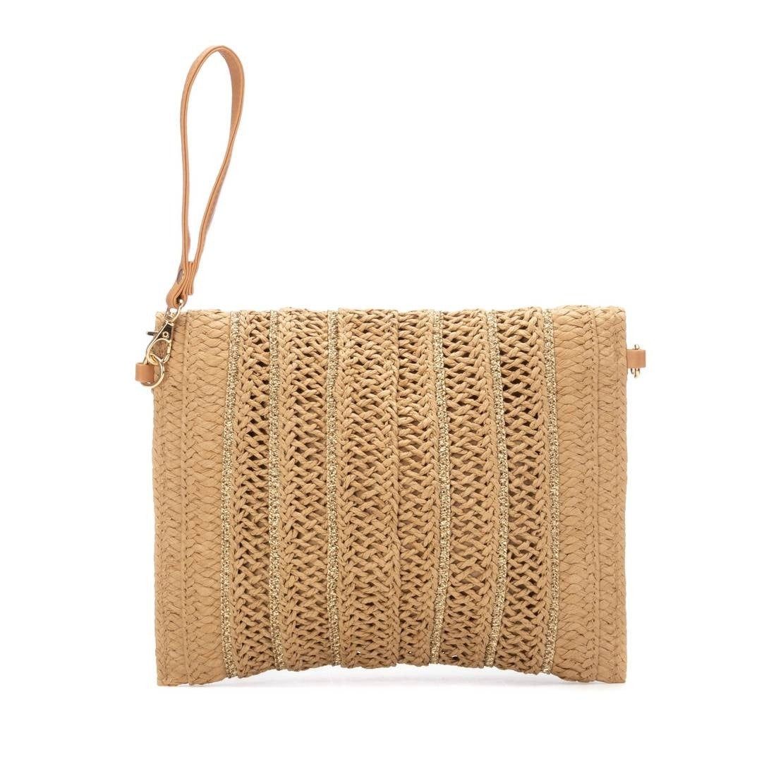 Ladies 184613 Clutch Bag In Camel