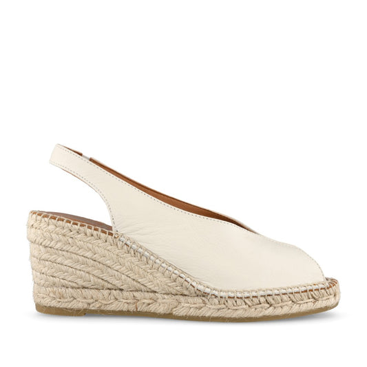 Ladies 2127 Wedge Sandal In Off White