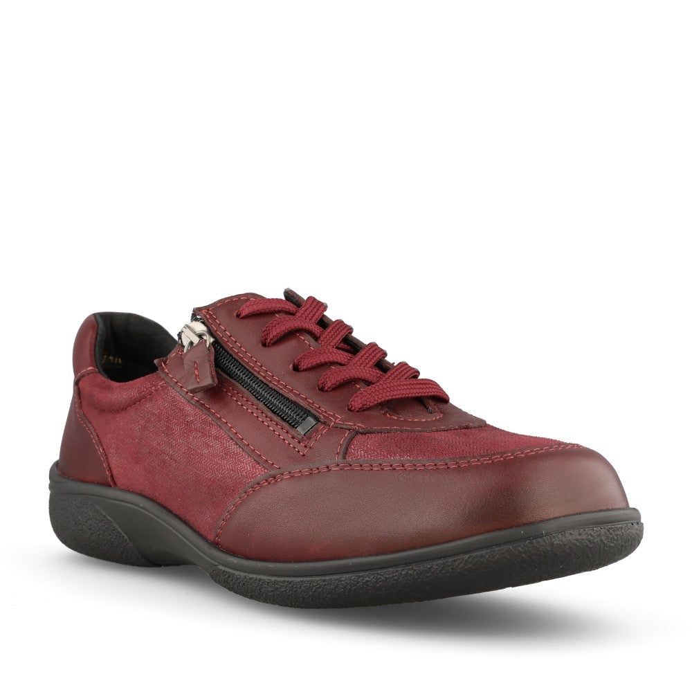 Ladies Wayfaring 75374 2v Laced Shoe In Burgandy