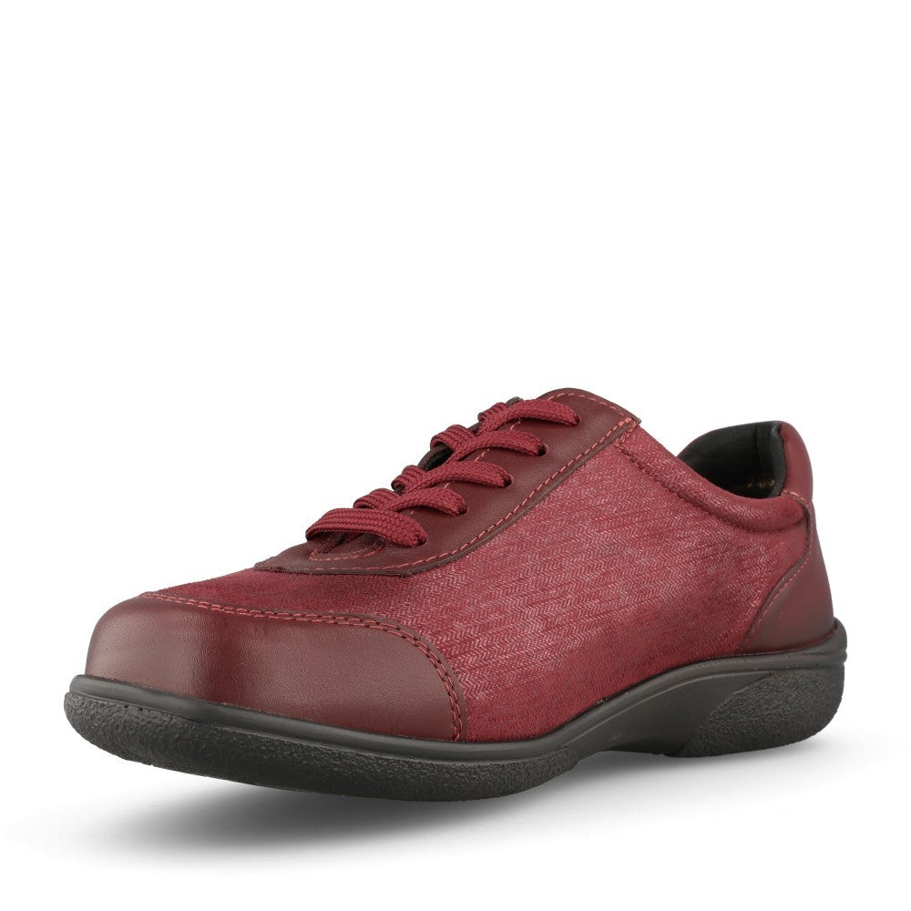 Ladies Wayfaring 75374 2v Laced Shoe In Burgandy