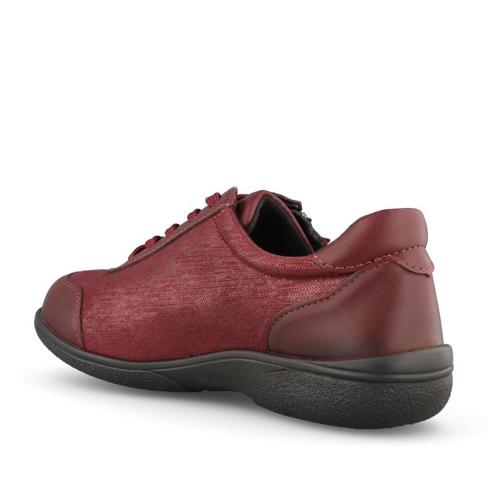 Ladies Wayfaring 75374 2v Laced Shoe In Burgandy