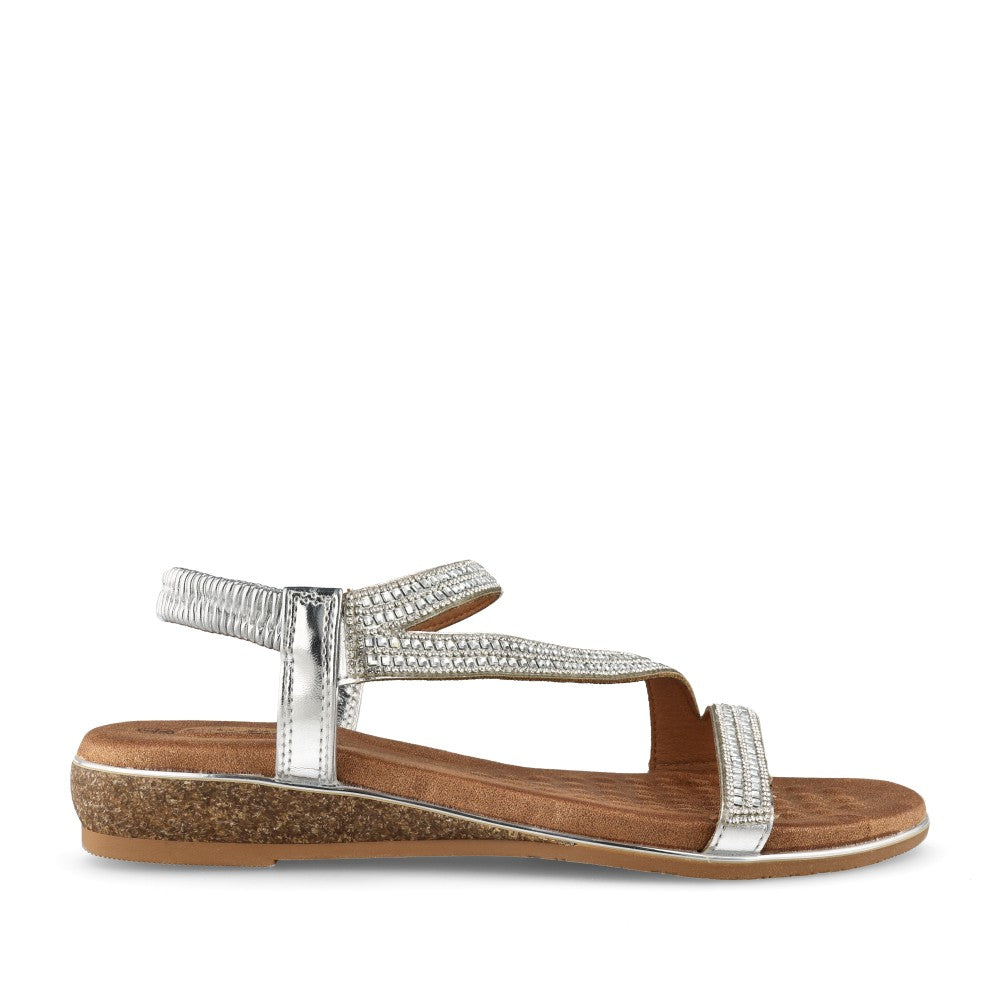 Ladies Jlh613 Jazmine E-fit Sandal In Silver