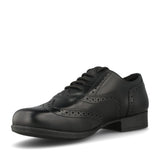 Girls Kada Laced Brogue Shoe In Blk Leather