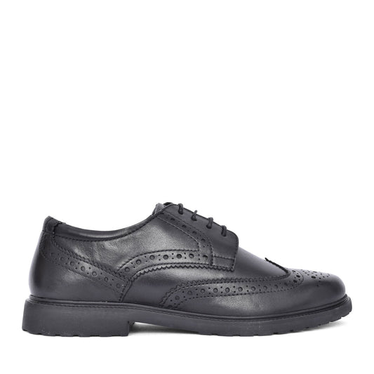 Girls Verity Laced Shoe In Black