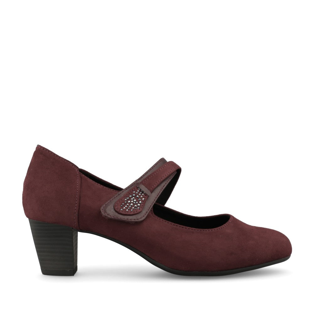 Ladies 8-24464 Mary Jane Shoe In Burgandy