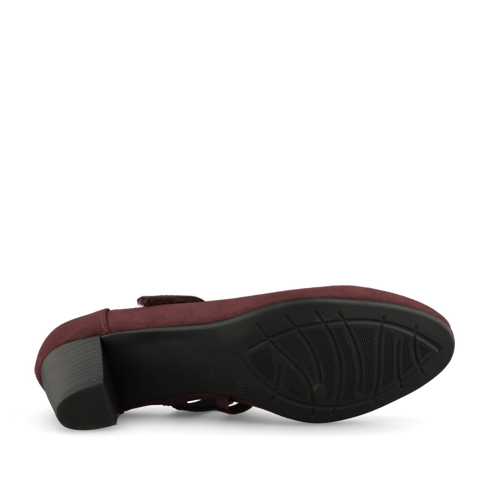 Ladies 8-24464 Mary Jane Shoe In Burgandy