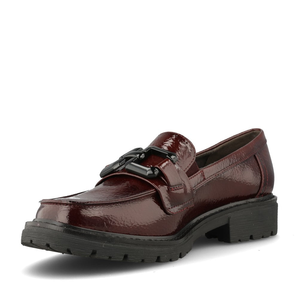 Ladies 8-24764 Loafer In Burgandy