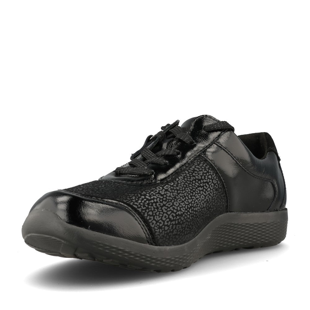 Ladies 815m01 Ira M-fit Laced Trainer In Black Multi