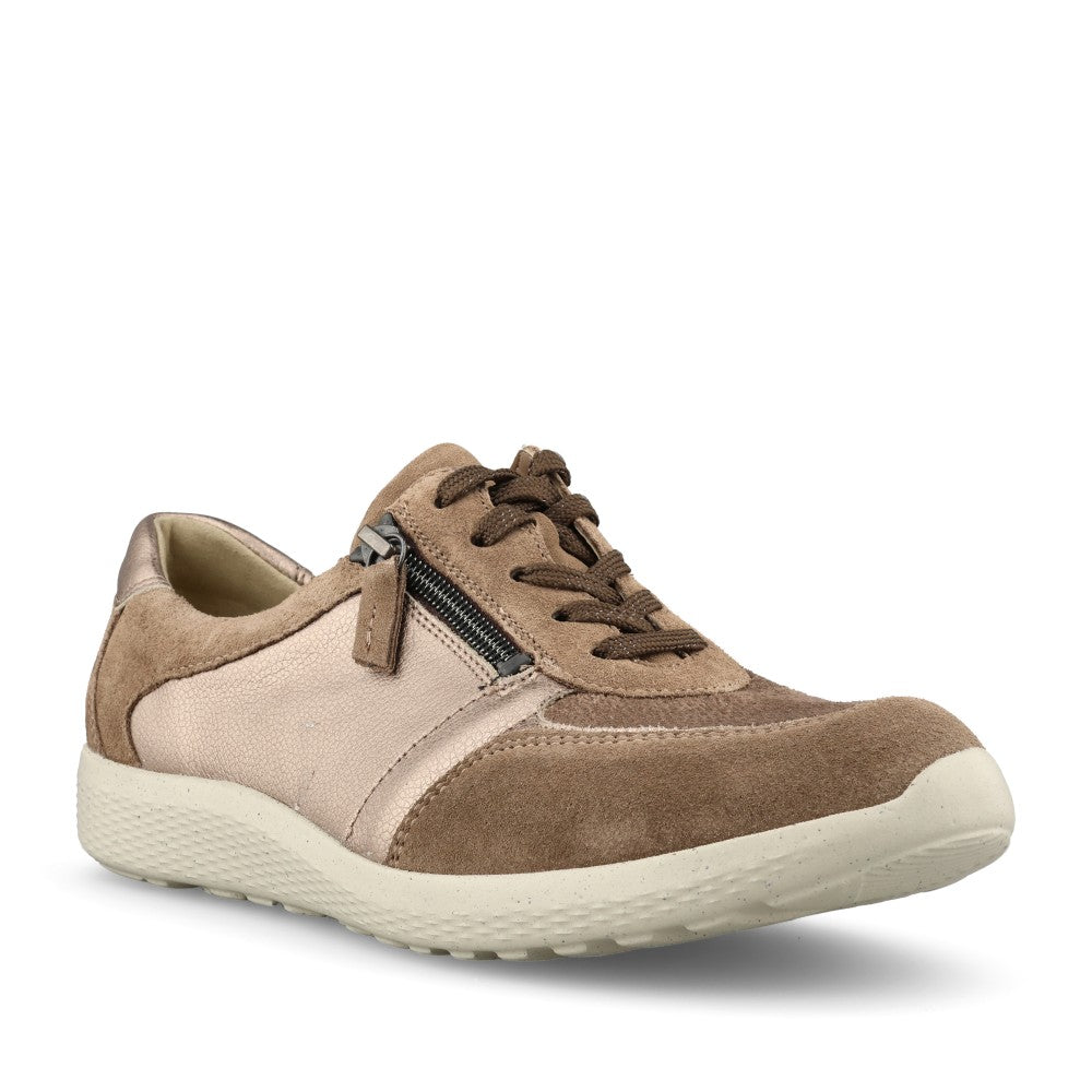 Ladies 815m01 Ira M-fit Laced Trainer In Bronze