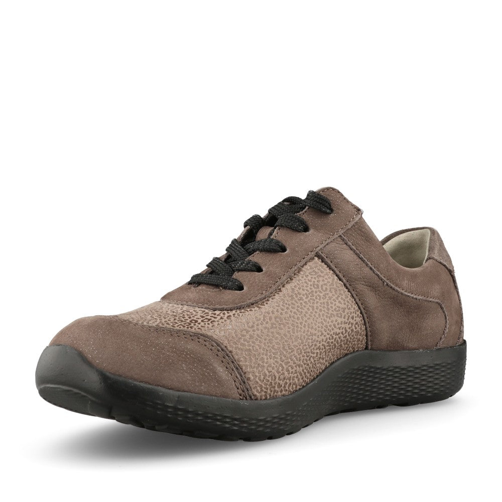 Waldlaufer Ladies 815M01 M-Fit Lace Trainer In Grey