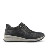 Ladies 928002 Inessa H-fit Laced Trainer In Navy