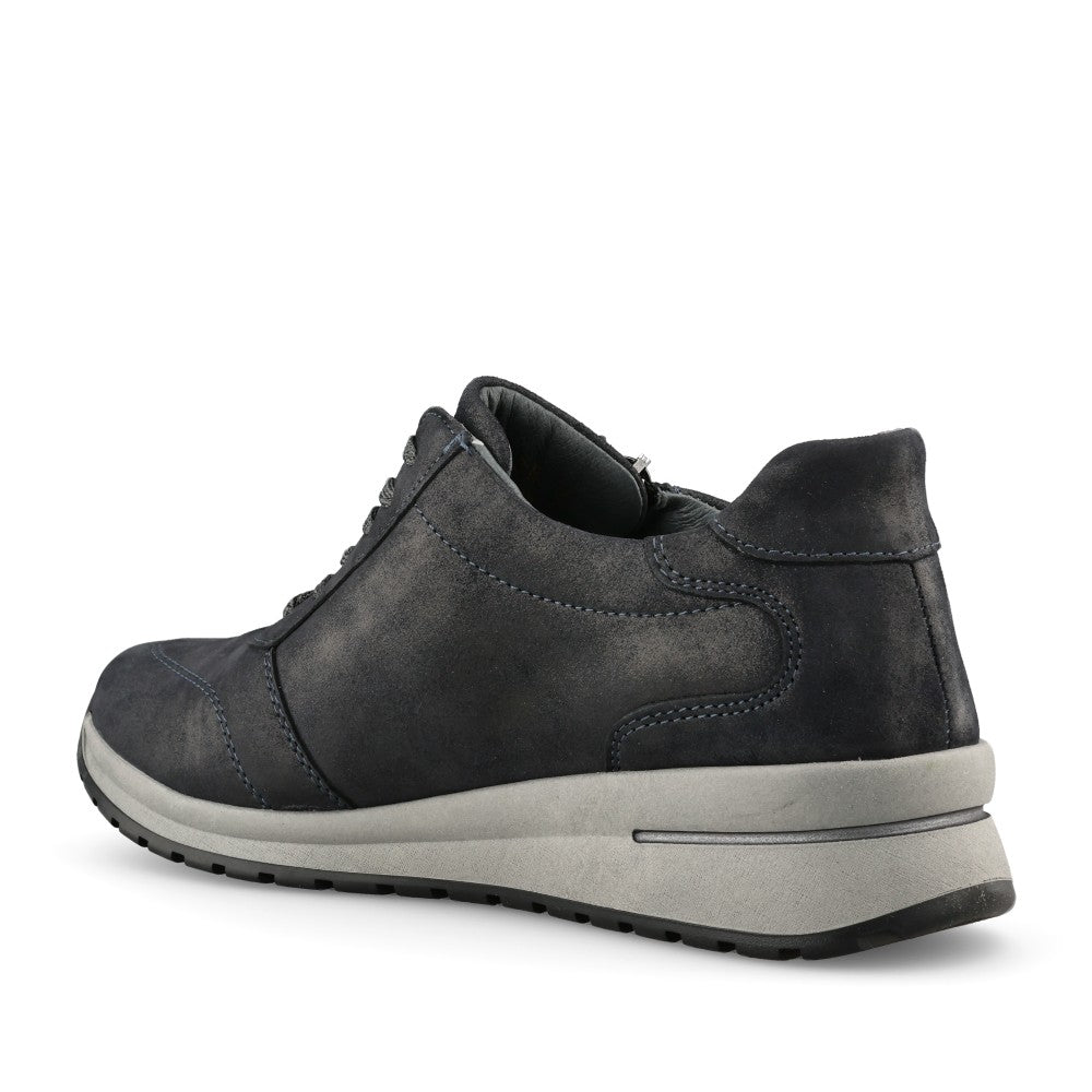 Ladies 928002 Inessa H-fit Laced Trainer In Navy