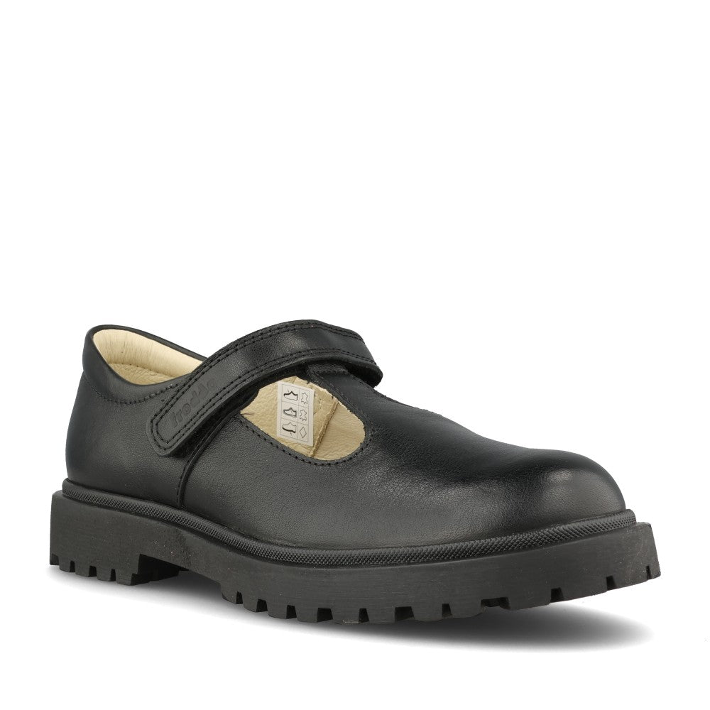 Froddo Girls G3140198 T-Bar in Black Leather