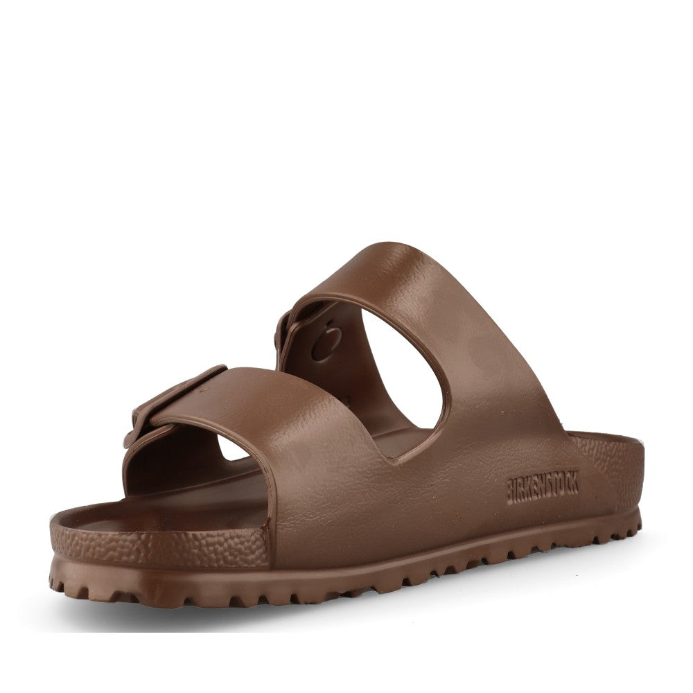 Birkenstock Ladies 1027402 Arizona Eva Double Strap Mule In Dark Brown