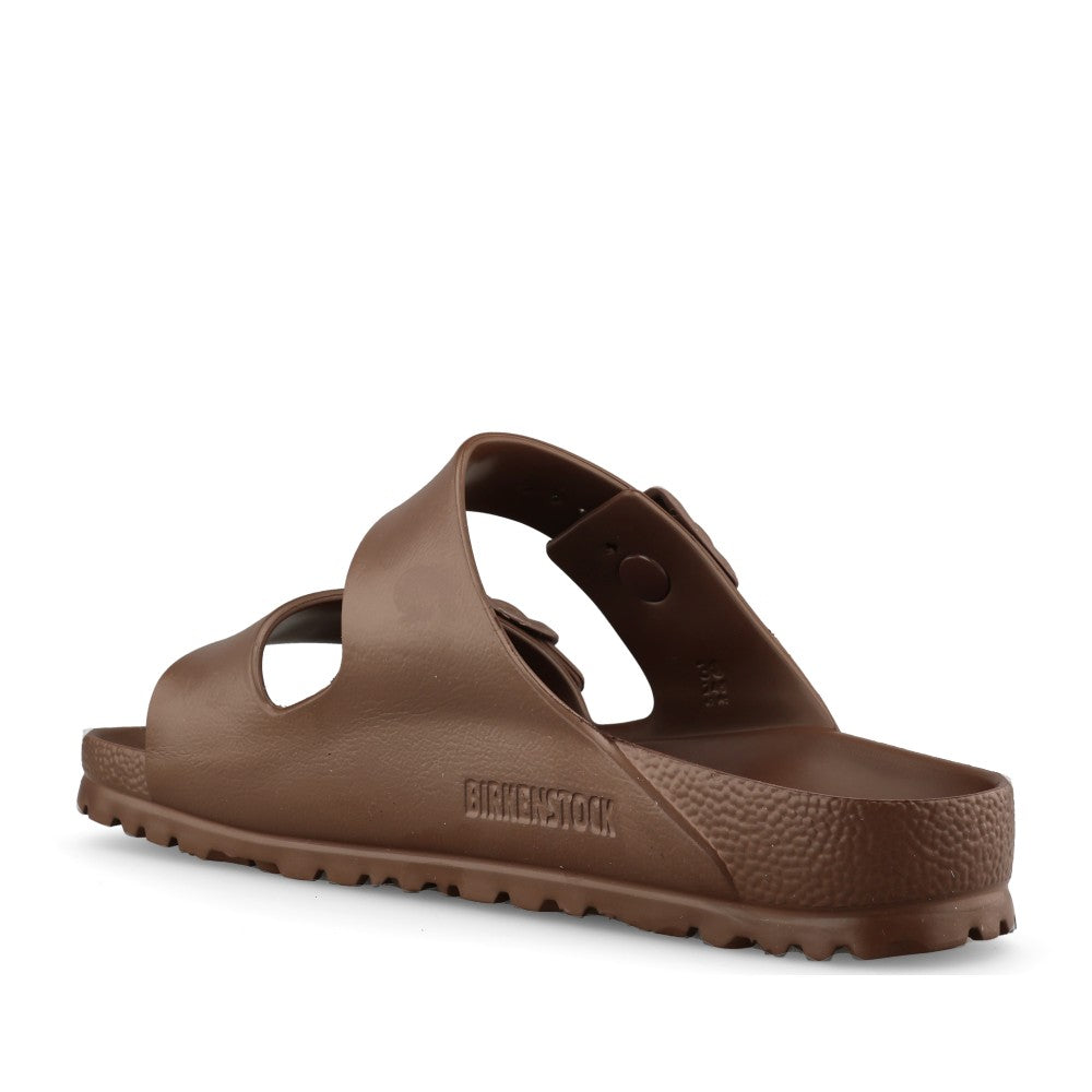 Birkenstock Ladies 1027402 Arizona Eva Double Strap Mule In Dark Brown
