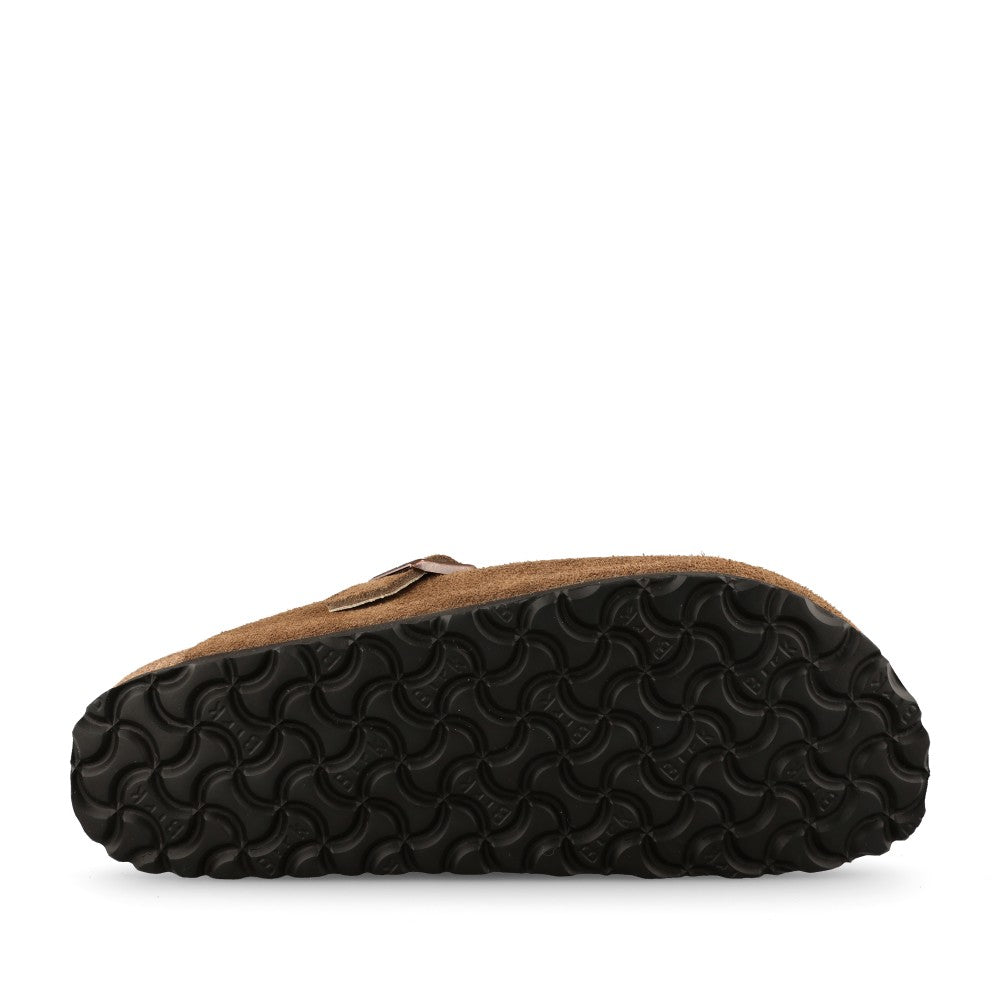 Birkenstock Ladies 1032432 Boston Shearling Suede Clog In Tan