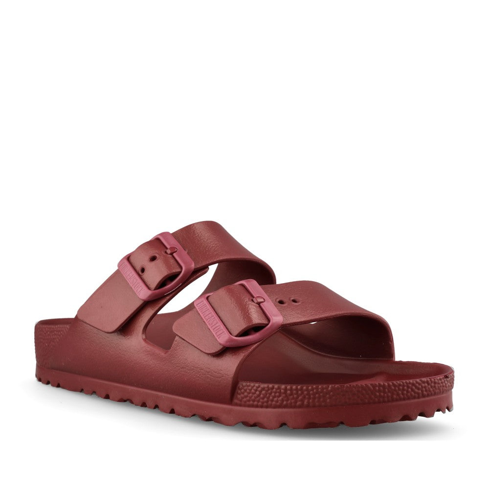 Birkenstock Ladies 1032862 Arizona Eva Double Strap Mule In Burgandy