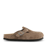 Ladies 1032795 Boston Nf Suede Leather Mule In Dark Tan