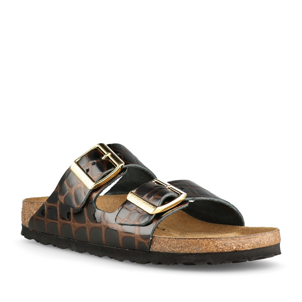 Birkenstock Ladies 1032864 Arizona Bs Embossed Leather In Black