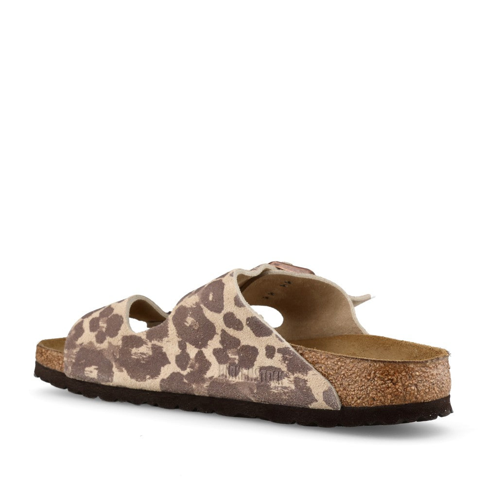 Ladies 1033330 Arizona Double Strap Mule In Leopard
