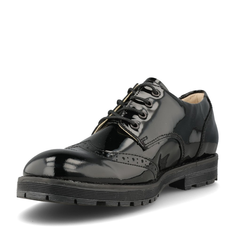 Froddo Girls Charlie G4130080-1 Patent Brogue In Black Patent