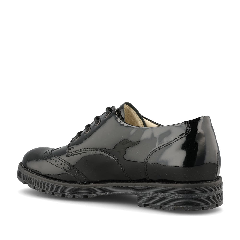 Froddo Girls Charlie G4130080-1 Patent Brogue In Black Patent