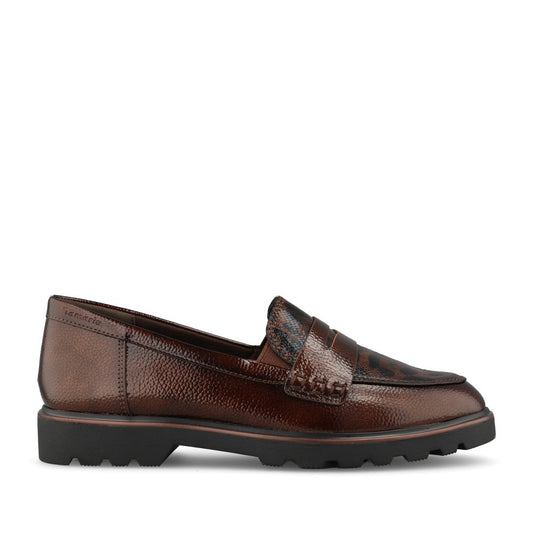 Tamaris Ladies 1-24312 Loafer In Brown-Multi