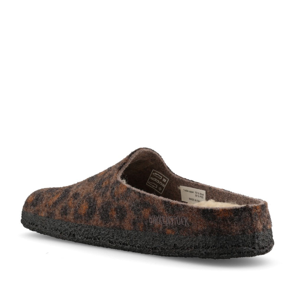 Birkenstock Ladies 1032536 Amsterdam Felt Clog In Leopard