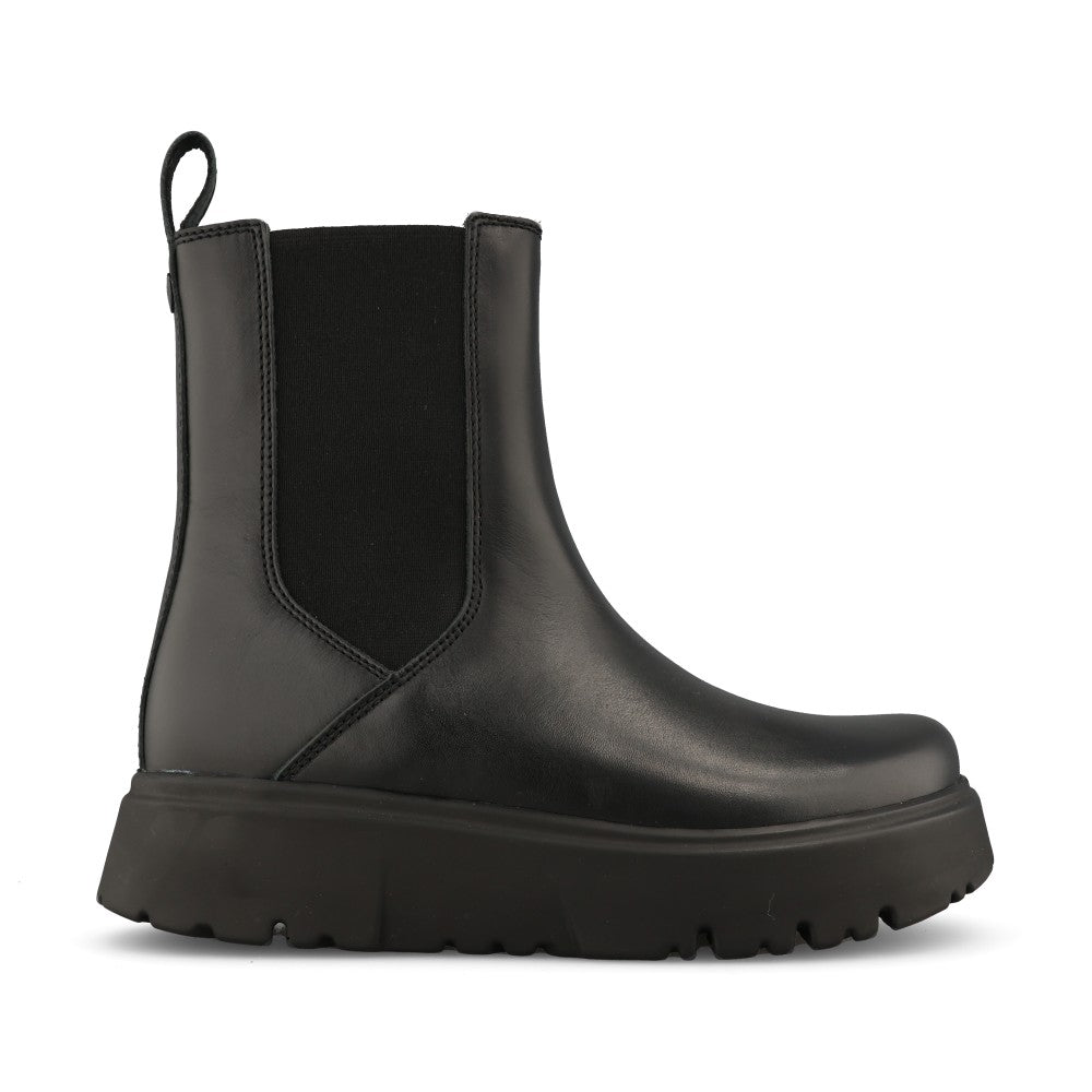 Birkenstock Ladies 1033120 Theda Leather Chelsea Boot In Black Leather