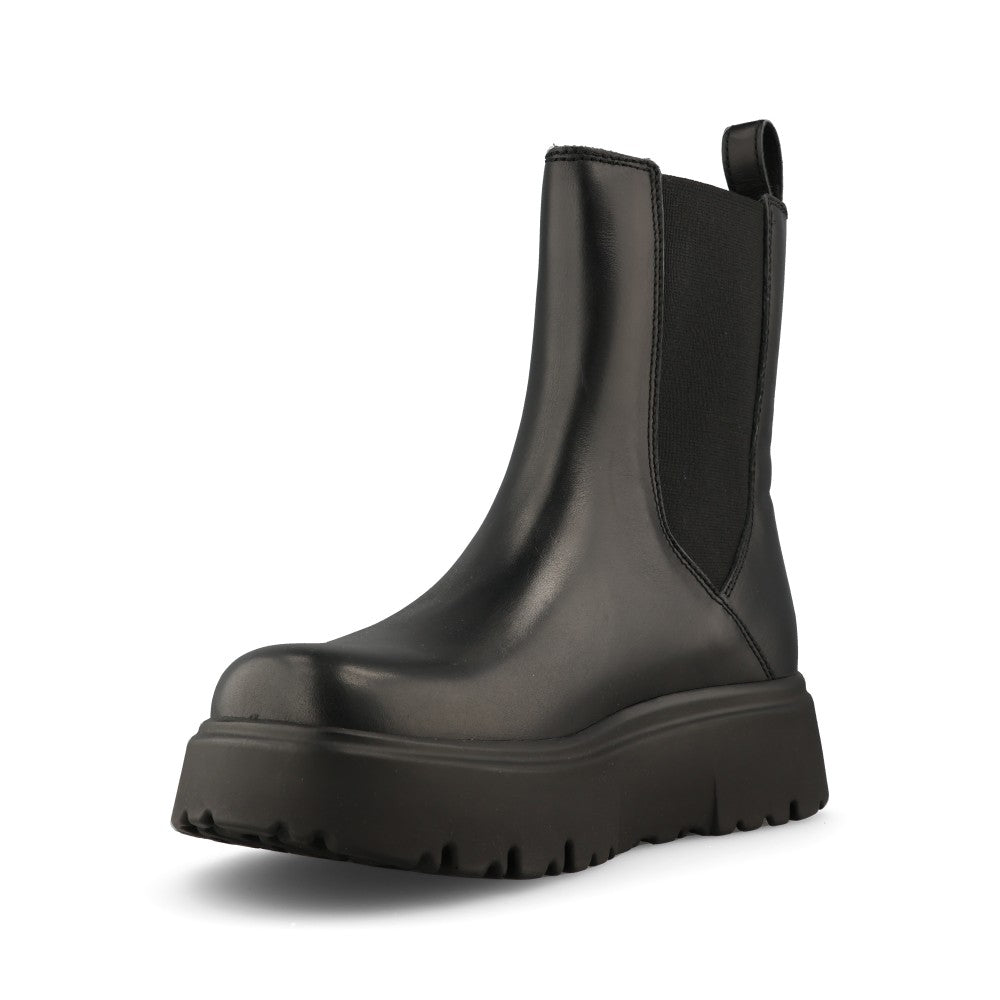 Birkenstock Ladies 1033120 Theda Leather Chelsea Boot In Black Leather